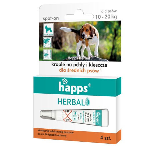 Skuteczne krople przeciw pchłom i kleszczom dla psów 10 - 20 kg