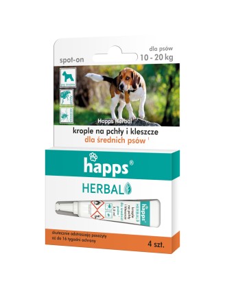 Skuteczne krople przeciw pchłom i kleszczom dla psów 10 - 20 kg