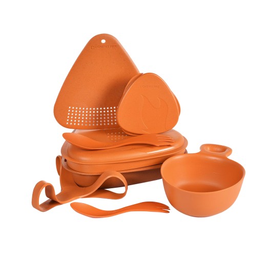 Zestaw Menażki Outdoor MealKit Bio rustyorange - Naczynia i sztućce