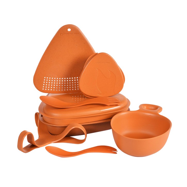 Zestaw Menażki Outdoor MealKit Bio rustyorange - Naczynia i sztućce