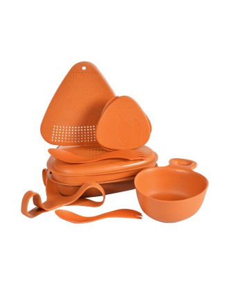 Zestaw Menażki Outdoor MealKit Bio rustyorange - Naczynia i sztućce