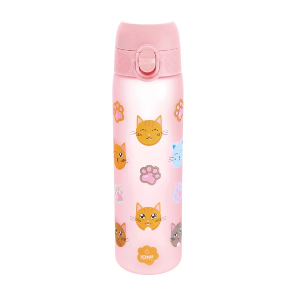 Bidon ION8 500 ml różowy z kotami Bidon ION8 500 ml różowy z kotami