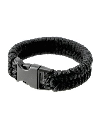 Bransoletka Paracord EDCX Fish black M