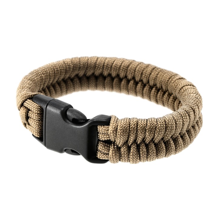 Bransoletka Paracord EDCX Fish coyote brown M