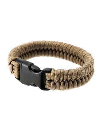 Bransoletka Paracord EDCX Fish coyote brown M