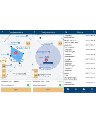 Lokalizator GPS psa kota MK032 aplikacja podgląd na żywo