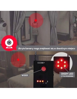 Wykrywacz podsłuchów i kamer CC-308+