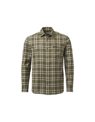 Koszula męska Chevalier Teal Light Flannel Olive Green Checked L