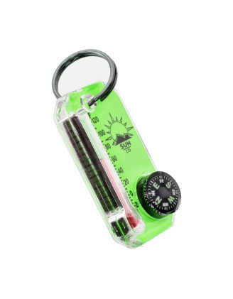 Brelok z termometrem i kompasem Sun Co. Therm-O-Compass Neon zielony