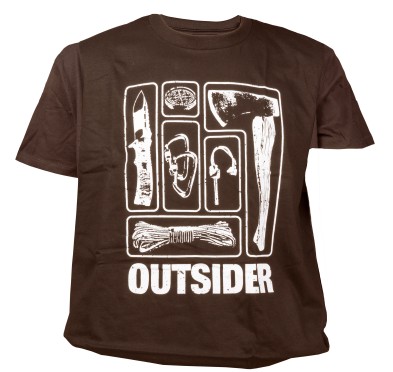 Koszulka męska TigerWood Outsider brązowa M