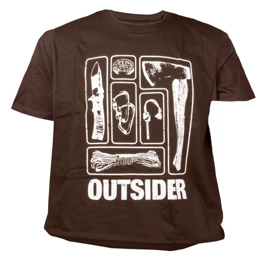 Koszulka męska TigerWood Outsider brązowa M