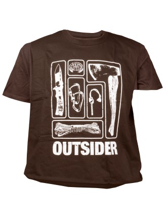 Koszulka męska TigerWood Outsider brązowa M
