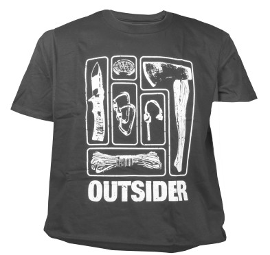 Koszulka męska TigerWood Outsider ciemnoszara M
