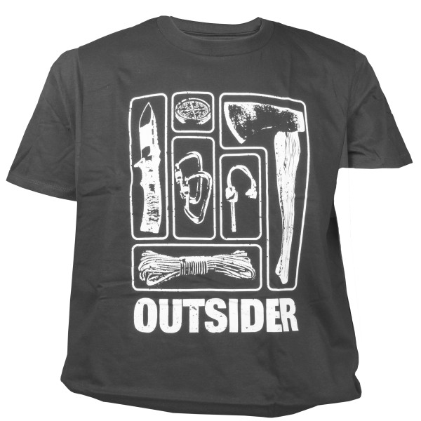 Koszulka męska TigerWood Outsider ciemnoszara M