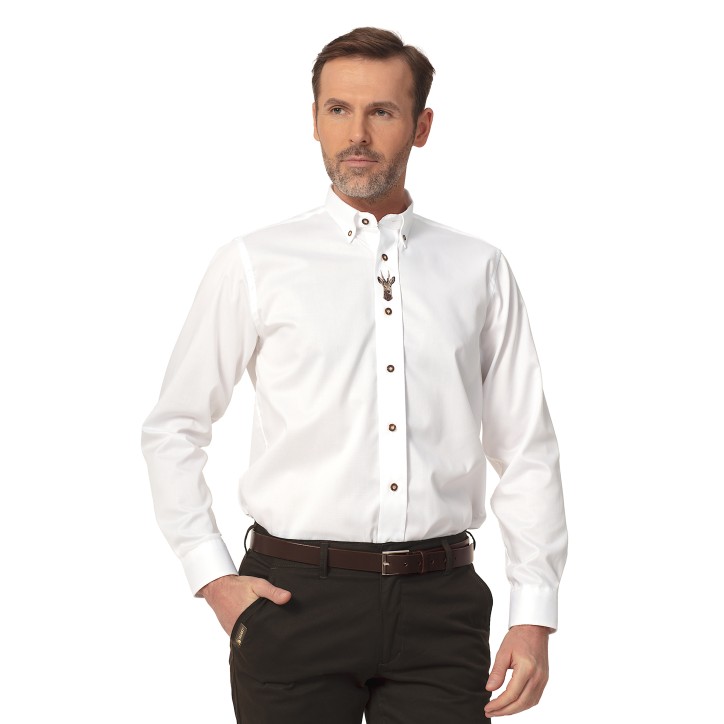 Koszula męska Tagart Koziołek Slim biała XL