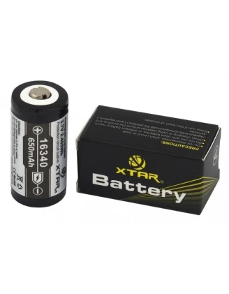 Akumulator XTAR 16340 / R-CR123 3,7V Li-ion 650mAh z zabezpieczeniem