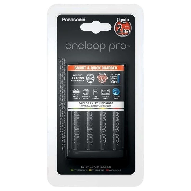 Panasonic Eneloop BQ-CC55 + 4 x R6/AA Eneloop 2550mAh