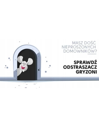 Skuteczny odstraszacz myszy, szczurów, kun, gryzoni mocny LED