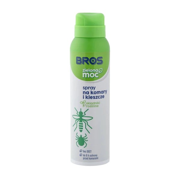Spray Bros na komary i kleszcze 90 ml, zielona moc Spray Bros na komary i kleszcze 90 ml, zielona moc