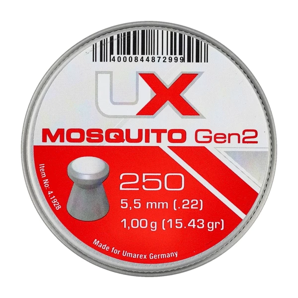 Śrut diabolo UX Mosquito Gen 2. 5,5 mm 250 szt. Śrut diabolo UX Mosquito Gen 2. 5,5 mm 250 szt.