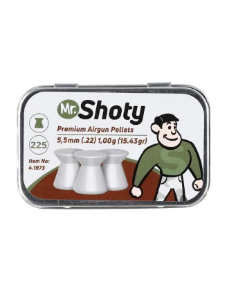 Śrut płaski Mr. Shoty 5,5 mm 1,00 g 225 szt.