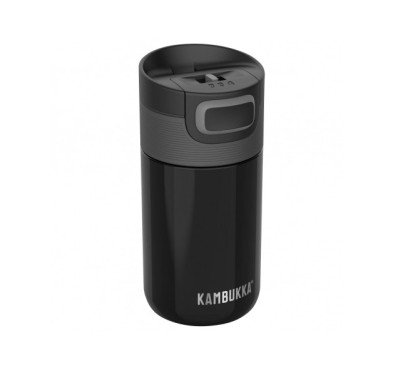 Kubek termiczny Kambukka Etna 300 ml Pitch Black - stylowo trzymaj ciepło!