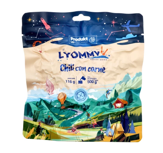 Lyommy Chili con carne 500g - Liofilizat turystyczny