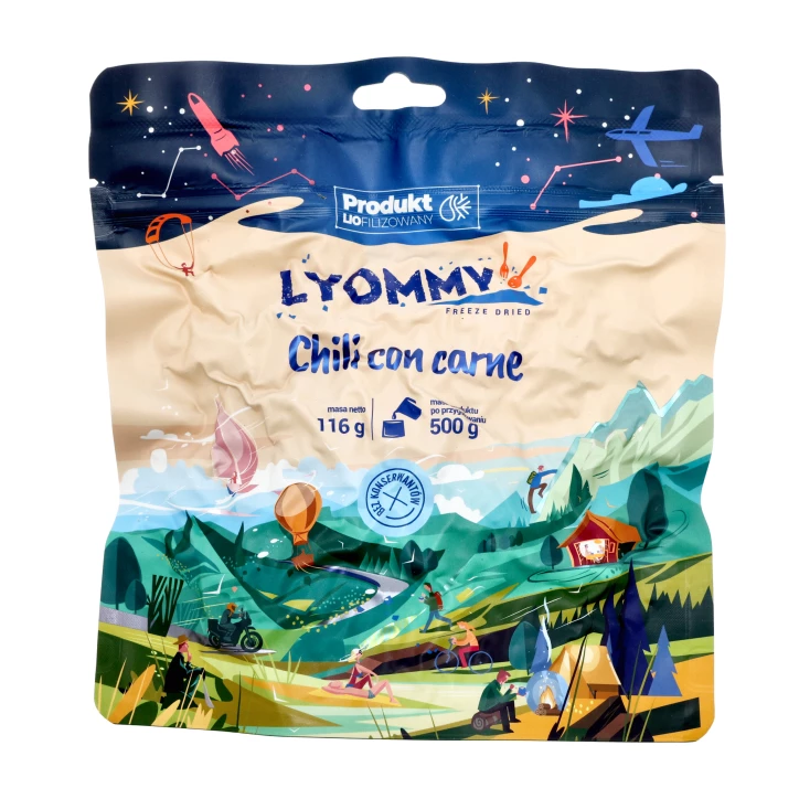 Lyommy Chili con carne 500g - Liofilizat turystyczny