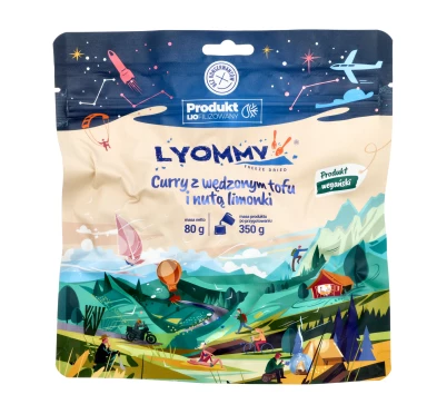 Lyommy Curry z Tofu i Limonką - Liofilizowany Posiłek Wegański