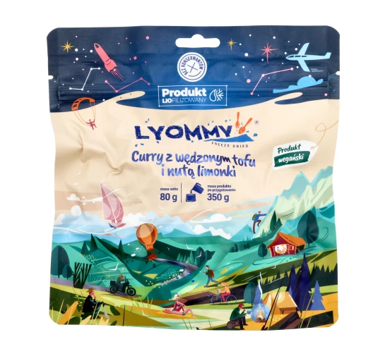 Lyommy Curry z Tofu i Limonką - Liofilizowany Posiłek Wegański