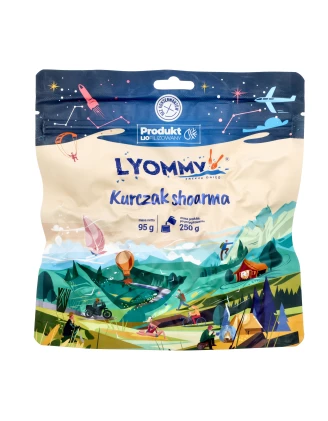 Lyommy Kurczak Shoarma 250g - Liofilizowany posiłek wysokobiałkowy