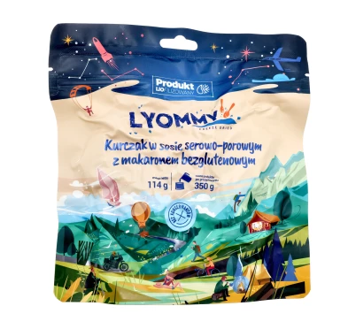 Lyommy Kurczak Ser-Por 350g - Liofilizat Bezglutenowy