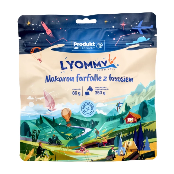 Lyommy Farfalle z Łososiem 350g Lyommy Farfalle z Łososiem 350g