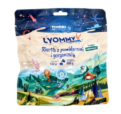 Lyommy Risotto Pomidor Gorgonzola Liofilizat 500g - Kuchnia Turystyczna