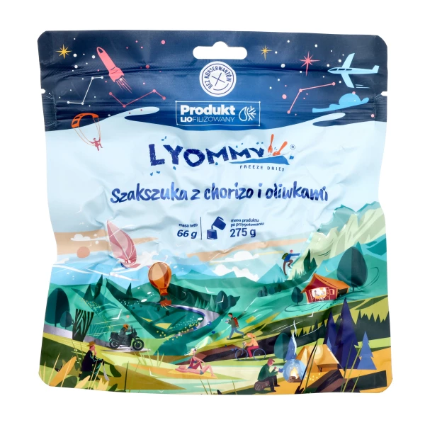 Lyommy Szakszuka z Chorizo i Oliwkami 66g Lyommy Szakszuka z Chorizo i Oliwkami 66g