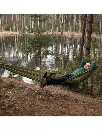 Hamak Alpinus Camarasa zielony - doskonały relaks na świeżym powietrzu!