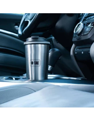 Kubek Termiczny M-Tac z zaworem 450 ml stal nierdzewna