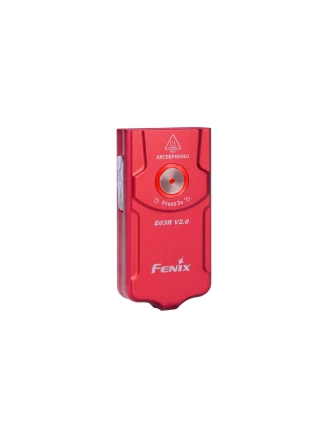 Fenix E03R V2.0 czerwona - latarka limitowana do EDC!