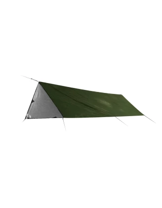 Tarp TigerWood Termo 3x4m Zielony - Wodoodporna Płachta Biwakowa