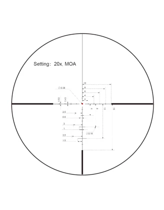 Luneta celownicza Vector Optics Continental x8 3-24 SFP ED 56 mm czarna SCOL-50
