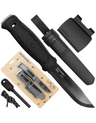 Nóż Morakniv Garberg BlackBlade - stal węglowa, zestaw przetrwania [60 znaków]