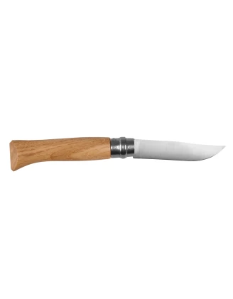 Nóż Opinel 8 inox dąb seria Animal - zając: stylowy i praktyczny