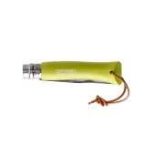 Nóż Opinel Colorama 07 inox grab jasnozielony z rzemieniem Nóż Opinel Colorama 07 inox grab jasnozielony z rzemieniem