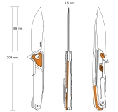 Nóż Ruike P875-SZ srebrny Nóż Ruike P875-SZ srebrny