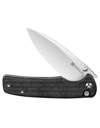 Noże Sencut: Składany nóż Sencut Sachse S21007-1 - czarny micarta