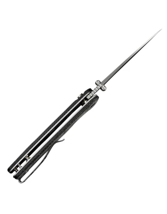Noże Sencut: Składany nóż Sencut Sachse S21007-1 - czarny micarta