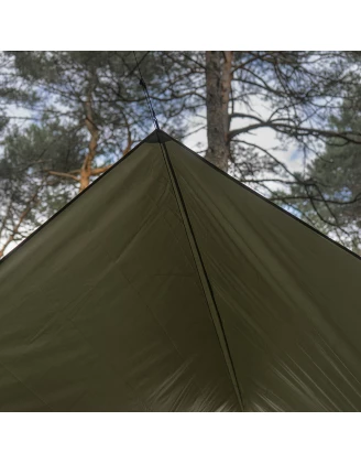 Tarp TigerWood Termo 3x4m Zielony - Wodoodporna Płachta Biwakowa