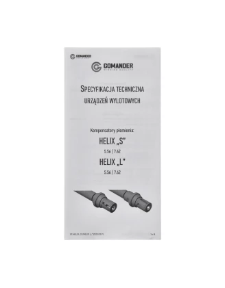 Gomander Helix 7.62 Kompensator - Redukcja odrzutu i płomienia