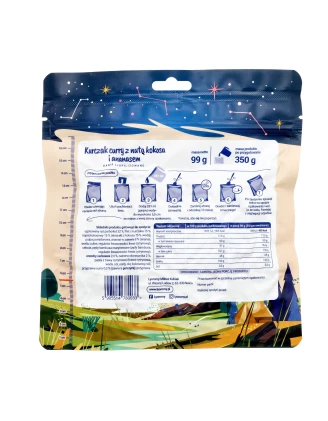 Lyommy Kurczak Curry z Kokosem i Ananasem - Liofilizat 350g