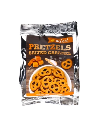 Mixit Precelki Słony Karmel 70g - idealna przekąska do kieszeni